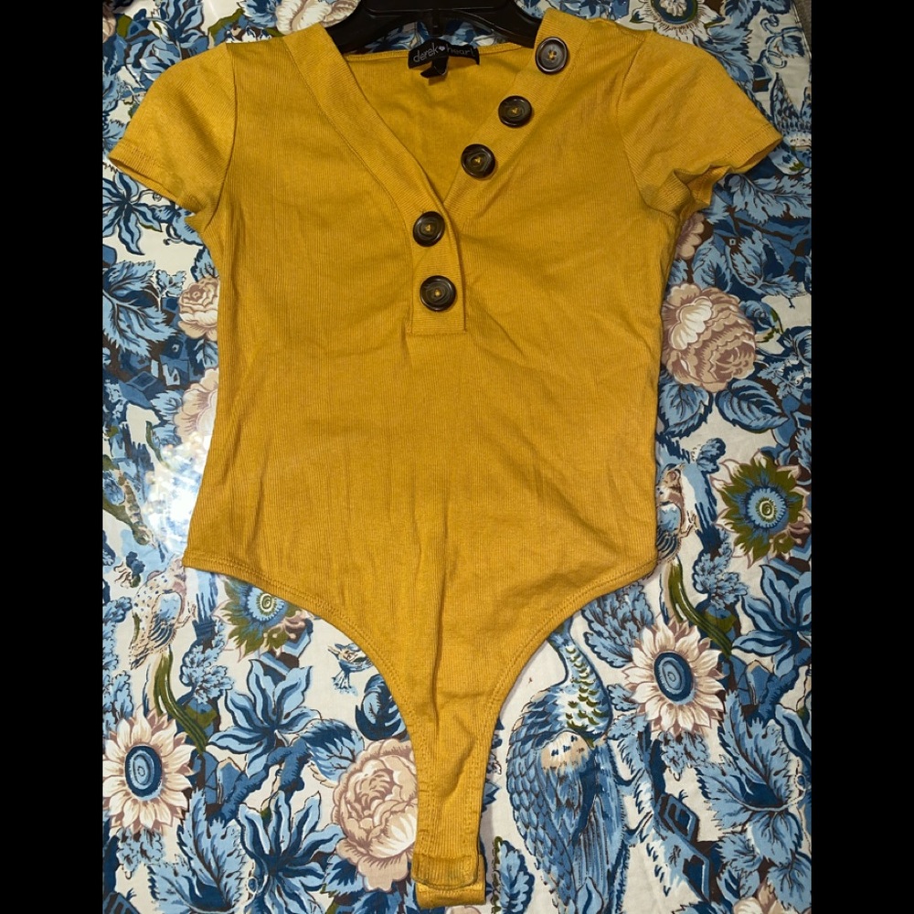 Yellow bodysuit